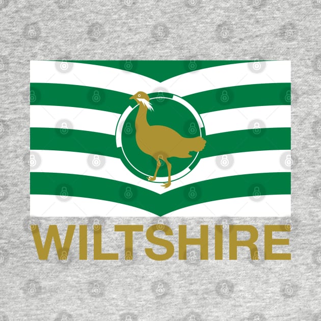 Wiltshire County Flag - England by CityNoir